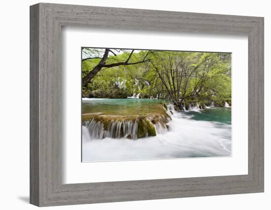 The Waterfalls of the V. Cascade, Plitvice Lakes, Plitvicka Jezera, Croatia-Martin Zwick-Framed Photographic Print