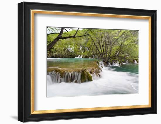 The Waterfalls of the V. Cascade, Plitvice Lakes, Plitvicka Jezera, Croatia-Martin Zwick-Framed Photographic Print