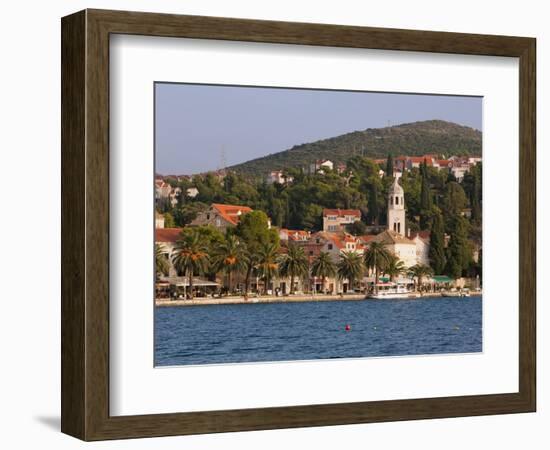 The Waterfront, Cavtat, Dalmatia, Croatia, Europe-Martin Child-Framed Photographic Print