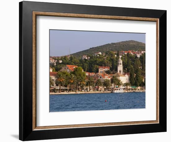 The Waterfront, Cavtat, Dalmatia, Croatia, Europe-Martin Child-Framed Photographic Print