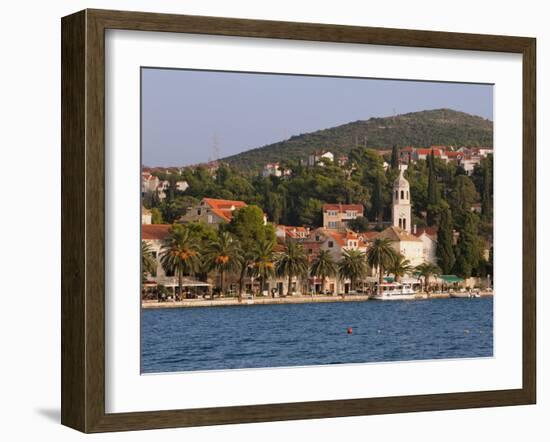 The Waterfront, Cavtat, Dalmatia, Croatia, Europe-Martin Child-Framed Photographic Print