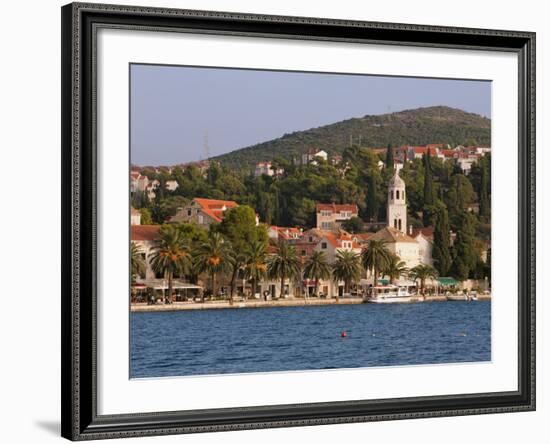 The Waterfront, Cavtat, Dalmatia, Croatia, Europe-Martin Child-Framed Photographic Print