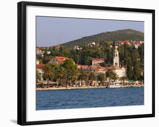 The Waterfront, Cavtat, Dalmatia, Croatia, Europe-Martin Child-Framed Photographic Print