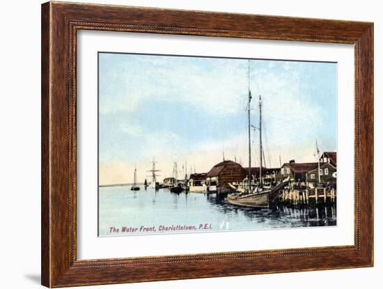 The Waterfront, Charlottetown, Prince Edward Island, Canada, C1900s-null-Framed Giclee Print