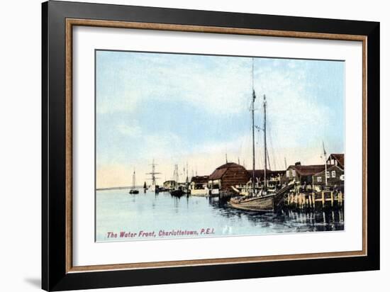 The Waterfront, Charlottetown, Prince Edward Island, Canada, C1900s-null-Framed Giclee Print