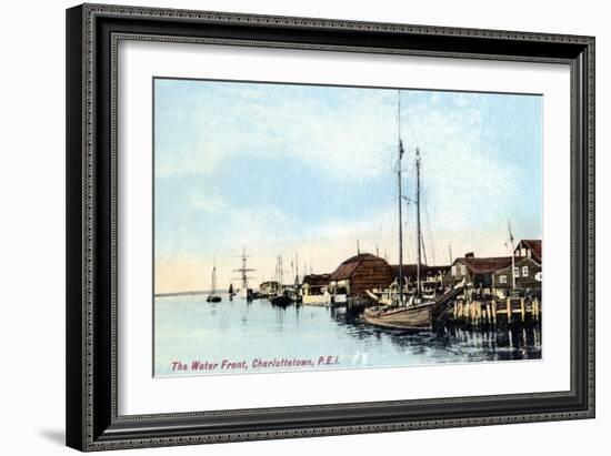 The Waterfront, Charlottetown, Prince Edward Island, Canada, C1900s-null-Framed Giclee Print