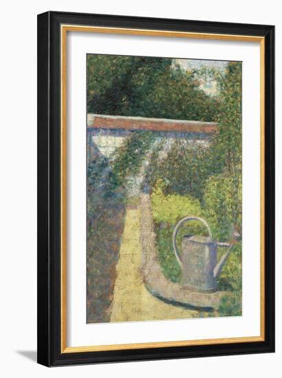 The Watering Can-Garden at Le Raincy, 1883-Georges Seurat-Framed Giclee Print