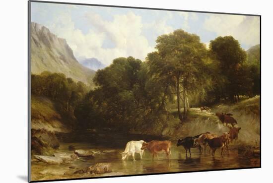 The Watering Place, 1850-Thomas Sidney Cooper-Mounted Giclee Print