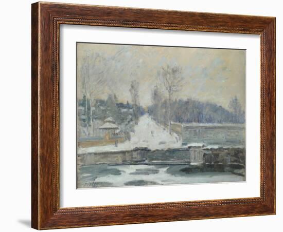 The Watering Place at Marly-Le-Roi, C. 1875-Alfred Sisley-Framed Giclee Print