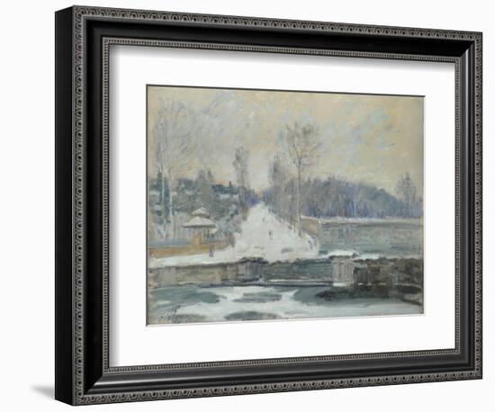 The Watering Place at Marly-Le-Roi, C. 1875-Alfred Sisley-Framed Giclee Print