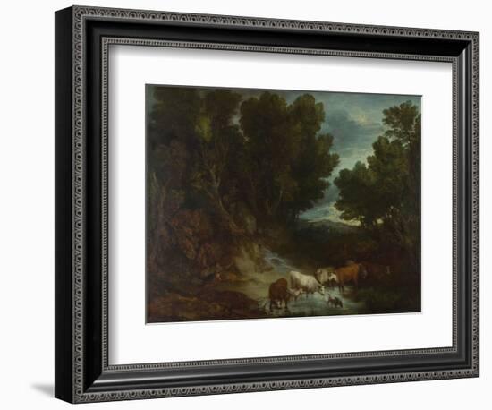 The Watering Place, before 1777-Thomas Gainsborough-Framed Giclee Print