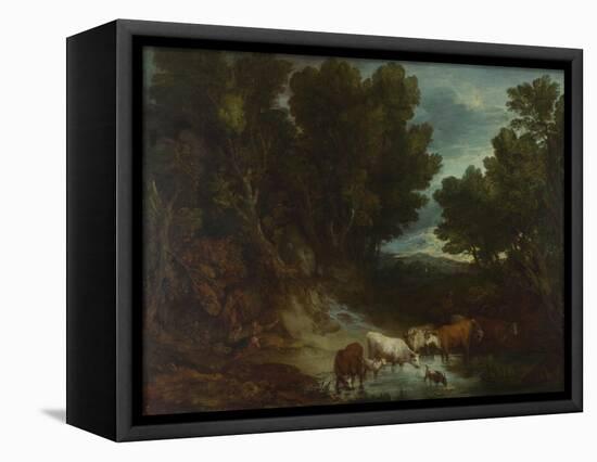 The Watering Place, before 1777-Thomas Gainsborough-Framed Premier Image Canvas