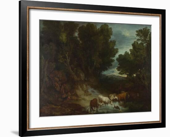 The Watering Place, before 1777-Thomas Gainsborough-Framed Giclee Print