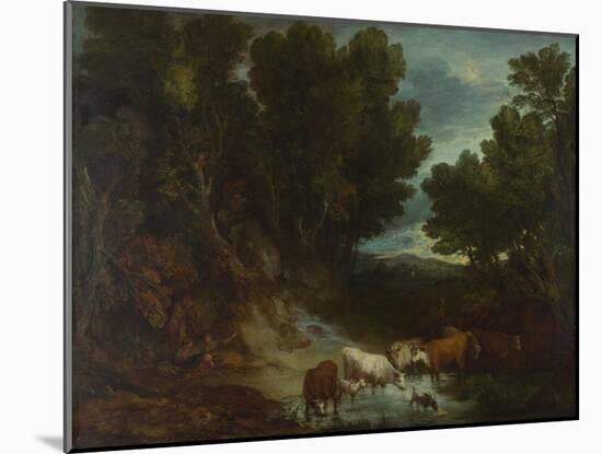 The Watering Place, before 1777-Thomas Gainsborough-Mounted Giclee Print