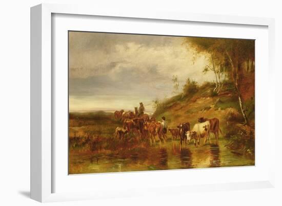 The Watering Place-Christophe Huet-Framed Giclee Print