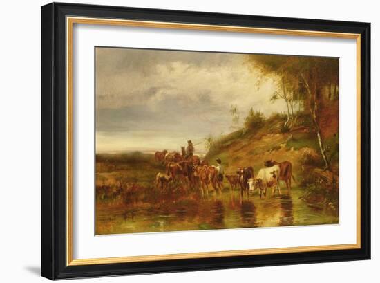 The Watering Place-Christophe Huet-Framed Giclee Print