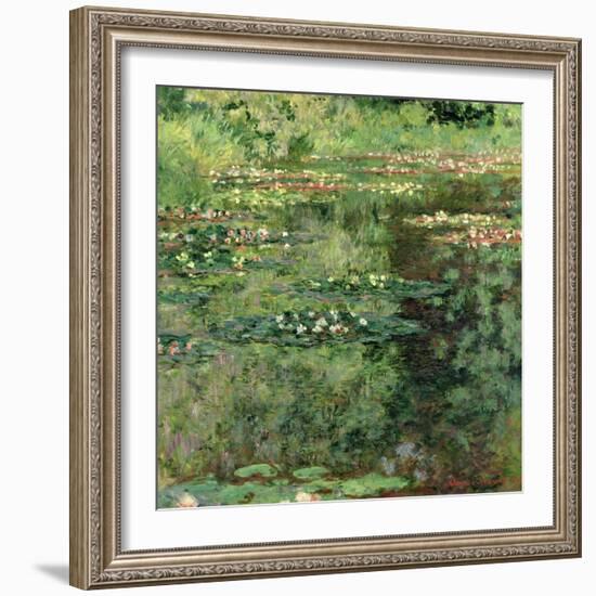 The Waterlily Pond, 1904-Claude Monet-Framed Giclee Print