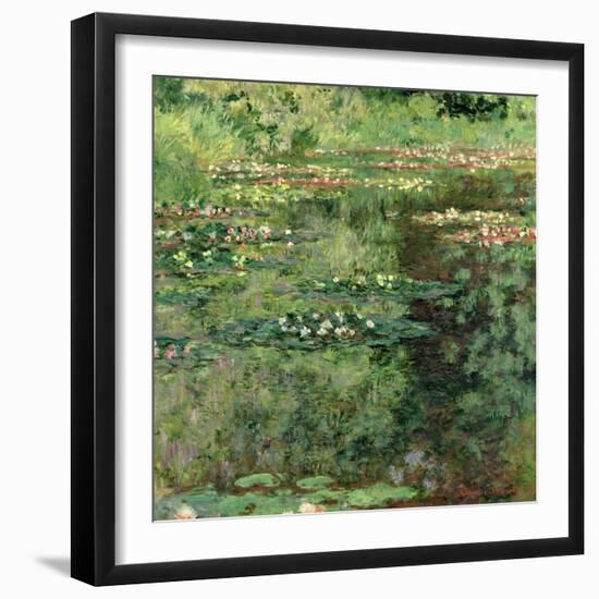 The Waterlily Pond, 1904-Claude Monet-Framed Giclee Print