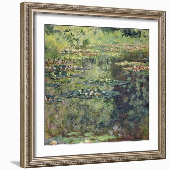 The Waterlily Pond, 1904-Claude Monet-Framed Premium Giclee Print