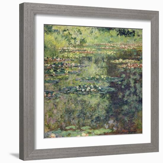 The Waterlily Pond, 1904-Claude Monet-Framed Giclee Print