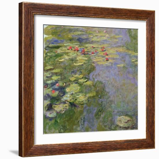 The Waterlily Pond, 1917-19-Claude Monet-Framed Giclee Print