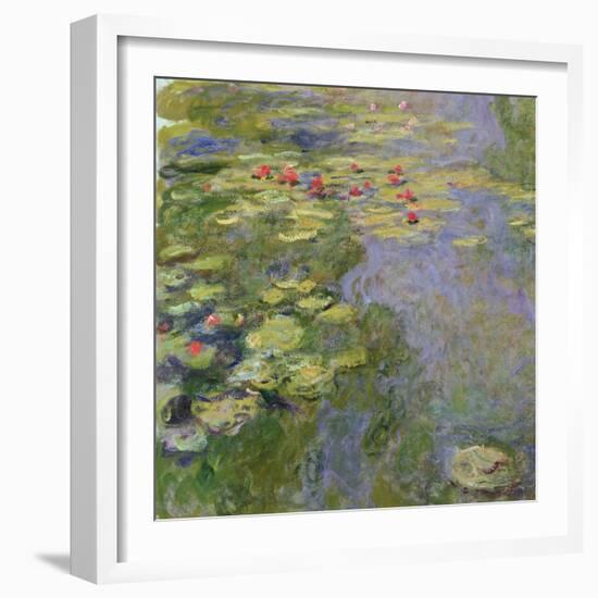 The Waterlily Pond, 1917-19-Claude Monet-Framed Giclee Print