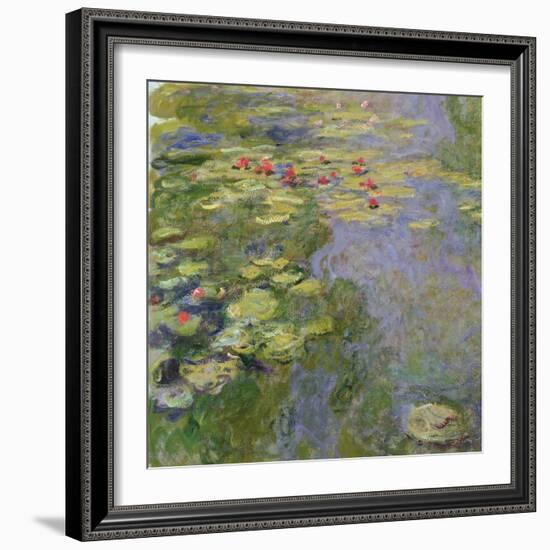 The Waterlily Pond, 1917-19-Claude Monet-Framed Giclee Print