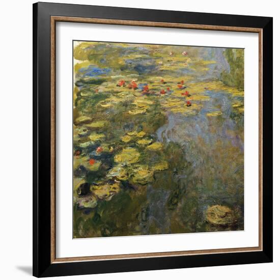 The Waterlily Pond, 1919-Claude Monet-Framed Giclee Print