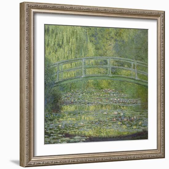 The Waterlily Pond and the Japanese Bridge-Claude Monet-Framed Giclee Print