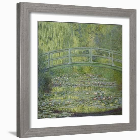 The Waterlily Pond and the Japanese Bridge-Claude Monet-Framed Giclee Print