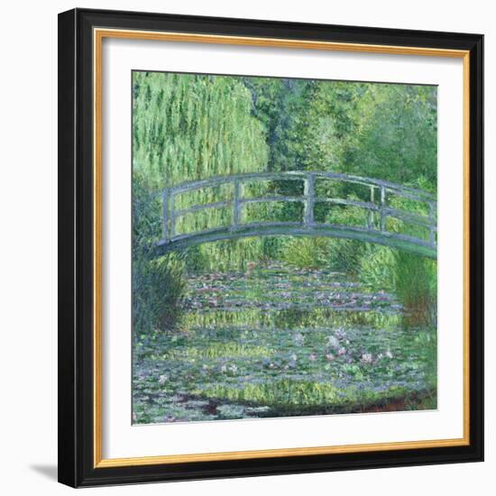 The Waterlily Pond: Green Harmony, 1899-Claude Monet-Framed Giclee Print