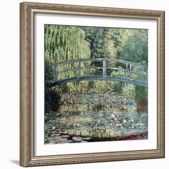 The Waterlily Pond: Green Harmony, 1899-Claude Monet-Framed Giclee Print