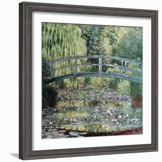 The Waterlily Pond: Green Harmony, 1899-Claude Monet-Framed Giclee Print