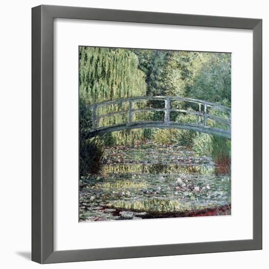 The Waterlily Pond: Green Harmony, 1899-Claude Monet-Framed Giclee Print