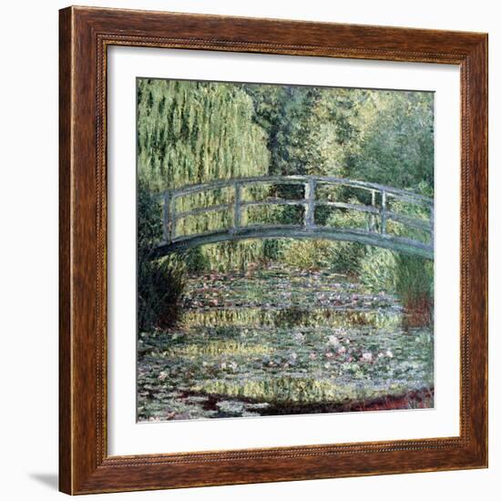 The Waterlily Pond: Green Harmony, 1899-Claude Monet-Framed Giclee Print