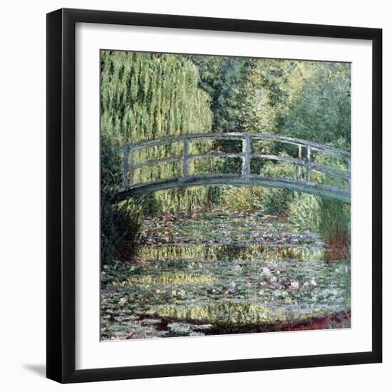 The Waterlily Pond: Green Harmony, 1899-Claude Monet-Framed Giclee Print