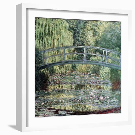 The Waterlily Pond: Green Harmony, 1899-Claude Monet-Framed Giclee Print