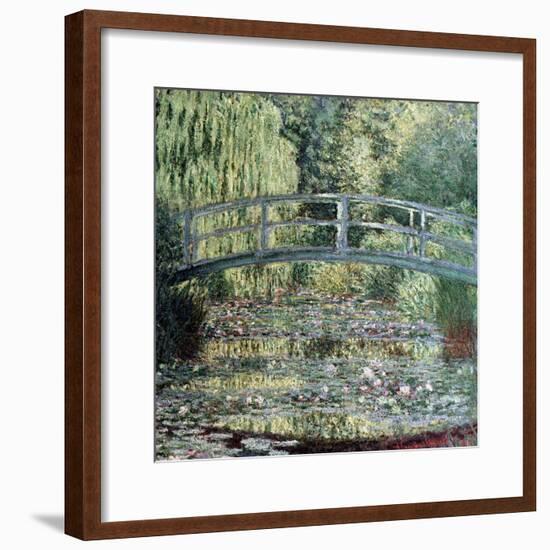 The Waterlily Pond: Green Harmony, 1899-Claude Monet-Framed Giclee Print