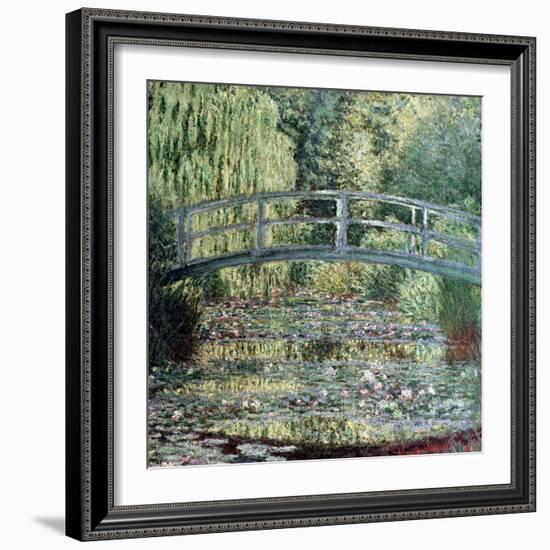 The Waterlily Pond: Green Harmony, 1899-Claude Monet-Framed Giclee Print