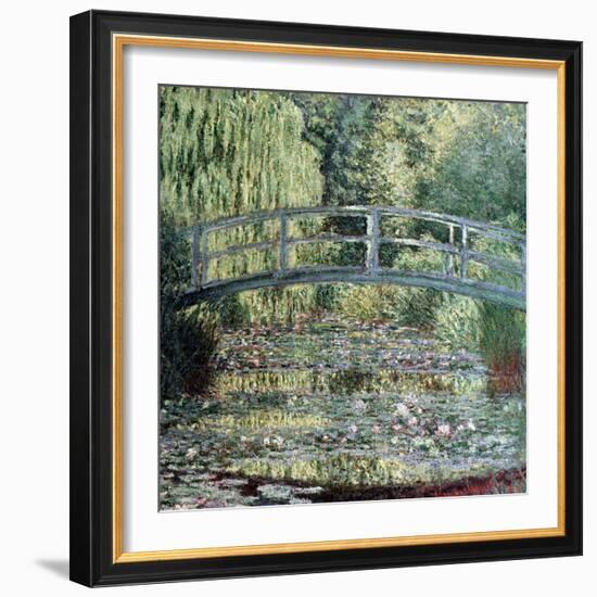 The Waterlily Pond: Green Harmony, 1899-Claude Monet-Framed Giclee Print