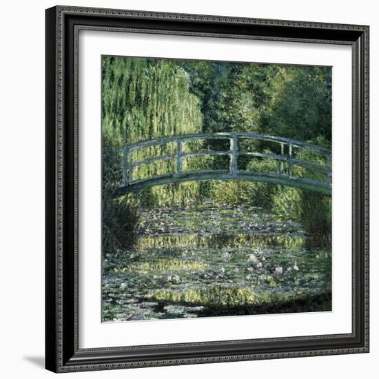 The Waterlily Pond: Green Harmony-Claude Monet-Framed Art Print