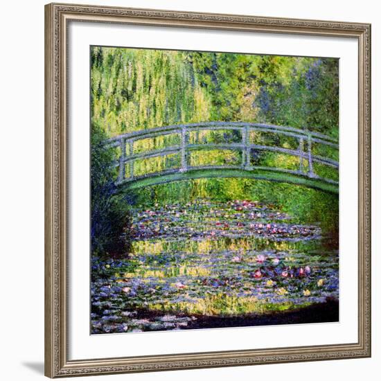 The Waterlily Pond with the Japanese Bridge, 1899-Claude Monet-Framed Giclee Print