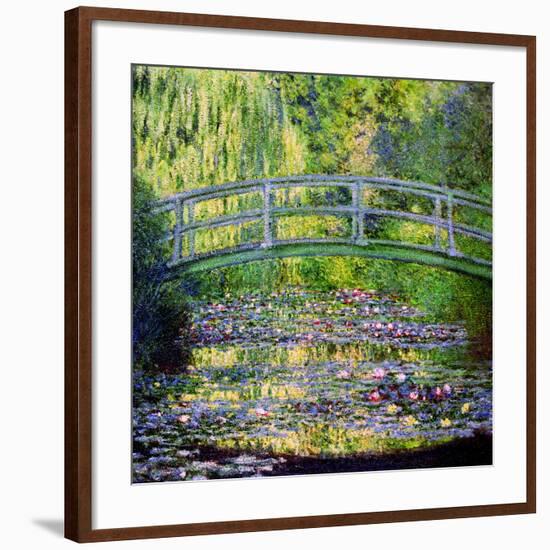 The Waterlily Pond with the Japanese Bridge, 1899-Claude Monet-Framed Giclee Print