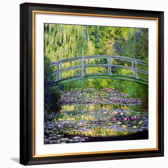 The Waterlily Pond with the Japanese Bridge, 1899-Claude Monet-Framed Giclee Print