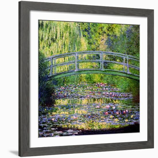 The Waterlily Pond with the Japanese Bridge, 1899-Claude Monet-Framed Giclee Print