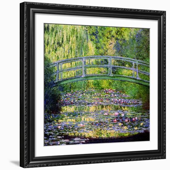 The Waterlily Pond with the Japanese Bridge, 1899-Claude Monet-Framed Giclee Print