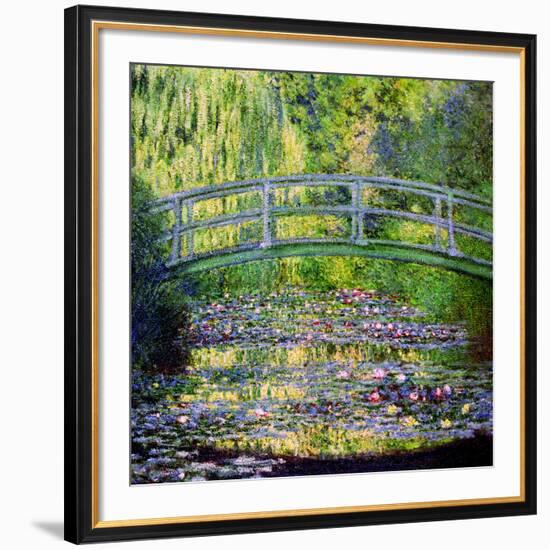 The Waterlily Pond with the Japanese Bridge, 1899-Claude Monet-Framed Giclee Print