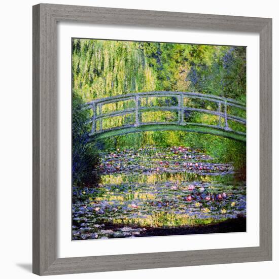 The Waterlily Pond with the Japanese Bridge, 1899-Claude Monet-Framed Giclee Print