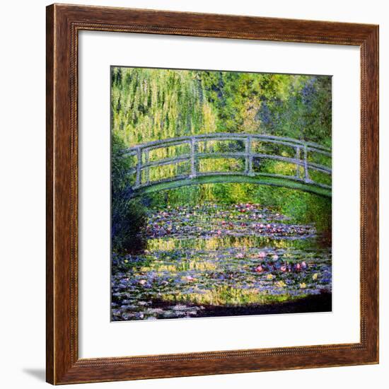 The Waterlily Pond with the Japanese Bridge, 1899-Claude Monet-Framed Giclee Print