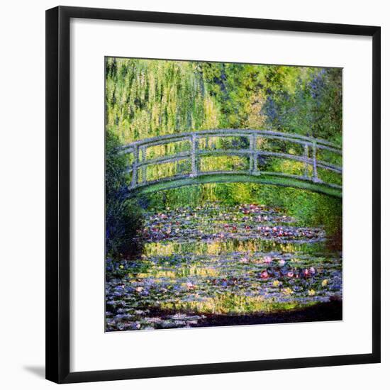 The Waterlily Pond with the Japanese Bridge, 1899-Claude Monet-Framed Premium Giclee Print